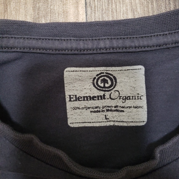 3/$15 Element Charcoal Grey Organic Graphic Tee - Picture 2 of 5